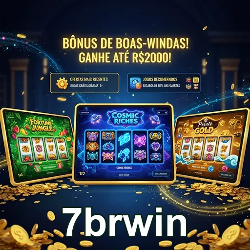 Imagem do bônus de boas-vindas da 7brwin, apresentando promoções atrativas para novos usuários.