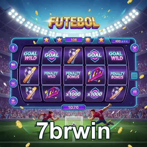 Imagem de jogo de futebol em slots no 7brwin, a plataforma de apostas online.
